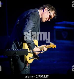 Joe Bonamassa à propos des chants et de la guitare Banque D'Images