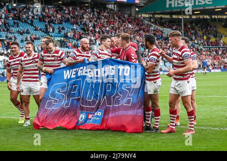 Leeds, Royaume-Uni. 07th mai 2022. WIGAN FÊTE SA DEMI-FINALE DE LA COUPE DU DÉFI lors du match semi-finale de la coupe du défi entre Wigan et St Helens à Elland Road, Leeds, Angleterre, le 7 mai 2022. Photo de Simon Hall. Utilisation éditoriale uniquement, licence requise pour une utilisation commerciale. Aucune utilisation dans les Paris, les jeux ou les publications d'un seul club/ligue/joueur. Crédit : UK Sports pics Ltd/Alay Live News Banque D'Images