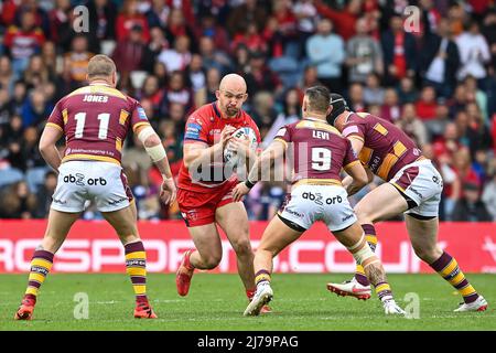 George King (10) de Hull KR en action en , le 5/7/2022. (Photo de Craig Thomas/News Images/Sipa USA) Banque D'Images