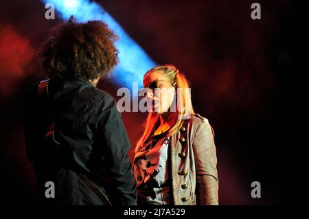 Vienne, Autriche. 27 juin 2015. Anastacia se produit sur scène au Festival de l'île du Danube le 27 juin 2015 à Vienne Banque D'Images