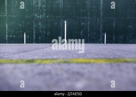 Terrain de baseball basque en centre sportif, compétition et fronton Banque D'Images