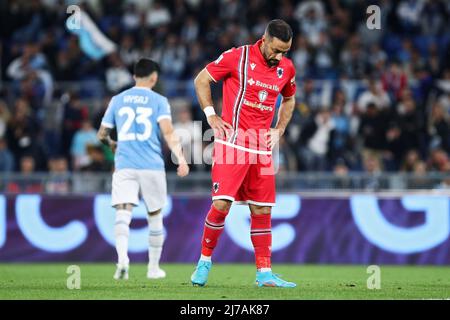 Fabio Quagliarella de Sampdoria réagit pendant le championnat italien Serie Un match de football entre SS Lazio et UC Sampdoria le 7 mai 2022 au Stadio Olimpico à Rome, Italie - photo Federico Proietti / DPPI Banque D'Images