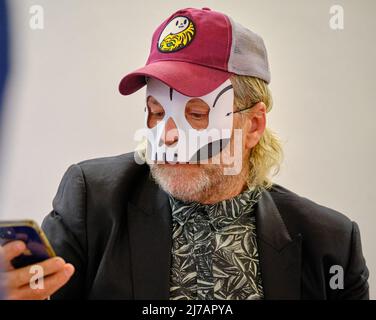 Modène, Italie. 07th mai 2022. Modène, Italie. 07th mai 2022. Parlez sur Pier Paolo Pasolini par Davide Toffolo et Gian Mario Villa, Modène 7 mai 2022. Credit: Fadege/Alamy Live News Credit: Fadege/Alamy Live News Banque D'Images