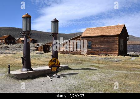 Ville fantôme de l'Ouest au parc historique de l'État de Bodie en Californie Banque D'Images