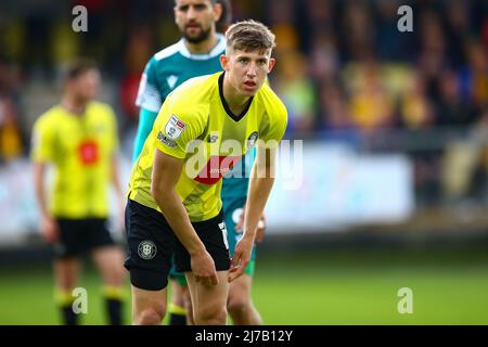 Stade Envirovent, Harrogate, Angleterre - 7th mai 2022 Josh Austerfield (19) de Harrogate - pendant le jeu Harrogate v Sutton, EFL League 2, 2021/22, au stade Envirovent, Harrogate, Angleterre - 7th mai 2022 crédit: Arthur Haigh/WhiteRosePhotos/Alay Live News Banque D'Images