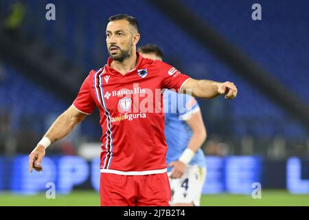 Fabio Quagliarella d'U.C. Sampdoria pendant les 36th jours de la série A Championship entre S.S. Lazio vs de U.C. Sampdoria le 7th mai 2022 au Stadio Olimpico à Rome, Italie. Banque D'Images