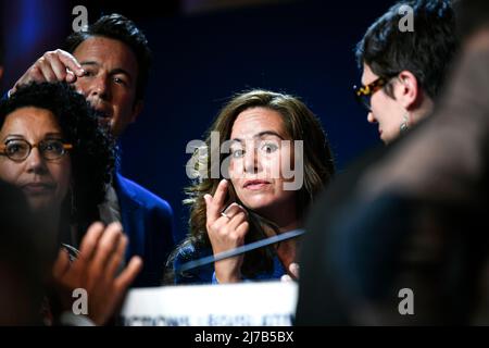Paris, France. 07th mai 2022. Sarah Knafo pendant la journée de formation pour les candidats du parti d'Eric Zemmour Reconquete! Pour les élections législatives à la salle Wagram, Paris, France, le 7 mai 2022. Crédit : Victor Joly/Alamy Live News Banque D'Images