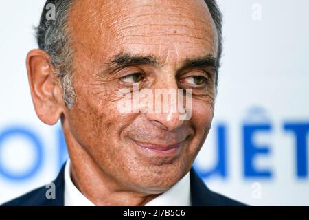 Paris, France. 07th mai 2022. Eric Zemmour pendant la journée de formation pour les candidats de son parti Reconquete! Pour les élections législatives à la salle Wagram, Paris, France, le 7 mai 2022. Crédit : Victor Joly/Alamy Live News Banque D'Images