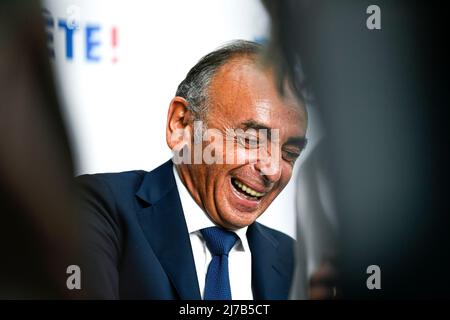 Paris, France. 07th mai 2022. Eric Zemmour pendant la journée de formation pour les candidats de son parti Reconquete! Pour les élections législatives à la salle Wagram, Paris, France, le 7 mai 2022. Crédit : Victor Joly/Alamy Live News Banque D'Images