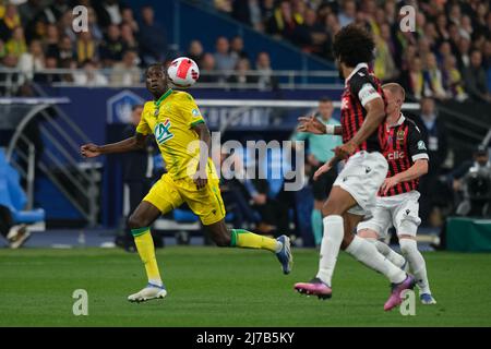 8 mai 2022, Saint Denis, Seine Saint Denis, France: RANDAL KOLO MUANI avant de Nantes en action lors de la finale de la coupe française de football entre Nice et Nantes au Stade de France - Saint Denis - France..Nantes a remporté sa quatrième coupe française 1:0 (Credit image: © Pierre Stevenin/ZUMA Press Wire) Banque D'Images