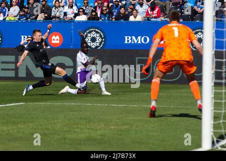 07 mai 2022 : lors du match MLS entre Orlando City et CF Montréal qui s'est tenu au stade Saputo à Montréal (Québec). Daniel Lea/CSM Banque D'Images