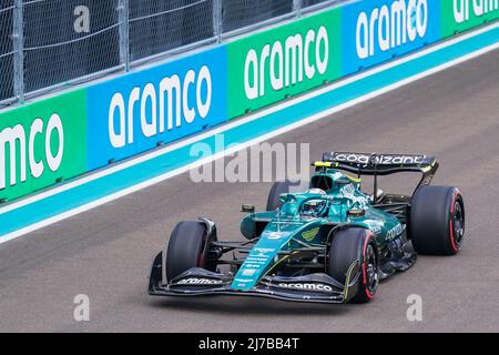 Miami International Autodrome, Miami, Etats-Unis le 7 mai 2022 Sebastian Vettel 5 (GER), Aston Martin AMR22 pendant la FORMULE 1 CRYPTO.COM GRAND PRIX 2022 DE MIAMI, Eleanor Hoad Banque D'Images