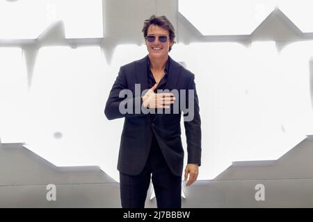 MEXICO, MEXIQUE - 06 MAI : Tom Cruise participe à la première mexicaine de 'Top Gun: Maverick'. (Photo de Francisco Morales/DAMMPHOTO) Banque D'Images