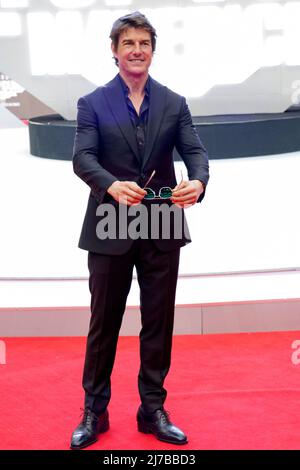 MEXICO, MEXIQUE - 06 MAI : Tom Cruise participe à la première mexicaine de 'Top Gun: Maverick'. (Photo de Francisco Morales/DAMMPHOTO) Banque D'Images