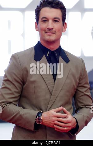 MEXICO, MEXIQUE - 06 MAI : Miles Teller participe à la première mexicaine de 'Top Gun: Maverick'. (Photo de Francisco Morales/DAMMPHOTO) Banque D'Images