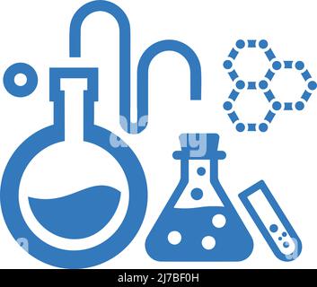 Science, icône de laboratoire est utilisé dans la conception et le développement de sites Web, commerciaux, médias imprimés, Web ou tout type de projet de conception. Illustration de Vecteur