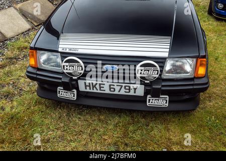 Escort Ford RS1600i. Elland Road Engine House Classic car Show 2022. Banque D'Images