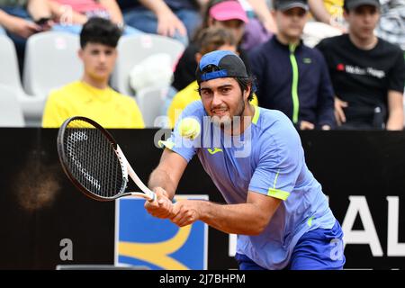 Gianmarco Ferrari (ITA) pendant les qualifications internationales BNL de l'Italie au stade Pietrangeli à Rome le 07 mai 2022. Banque D'Images