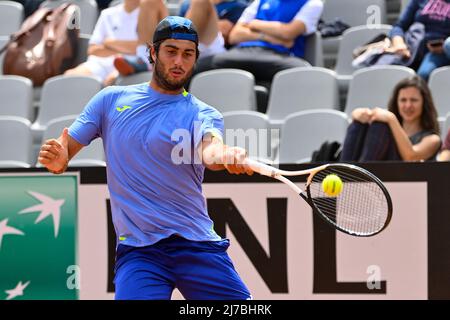 Gianmarco Ferrari (ITA) pendant les qualifications internationales BNL de l'Italie au stade Pietrangeli à Rome le 07 mai 2022. Banque D'Images