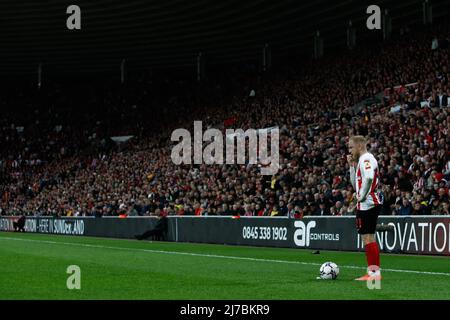 SUNDERLAND, ROYAUME-UNI. MAI 6th Alex Pritchard de Sunderland regarde pendant la demi-finale de la ligue de pari 1 de Sky 1st Leg entre Sunderland et Sheffield mercredi au Stade de lumière, Sunderland le vendredi 6th mai 2022. (Crédit : will Matthews | MI News) Banque D'Images