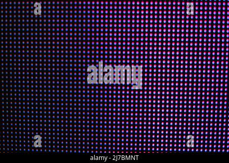 Ecran LED avec petites lumières RVB Banque D'Images
