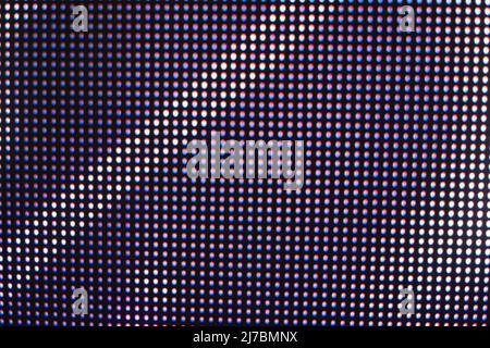 Ecran LED avec petites lumières RVB Banque D'Images