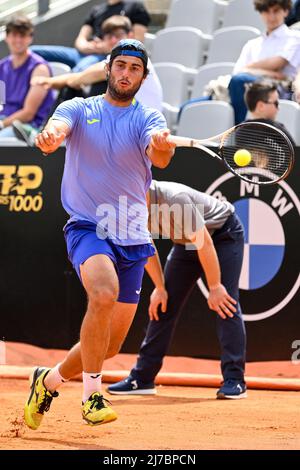 Gianmarco Ferrari (ITA) pendant les qualifications internationales BNL de l'Italie au stade Pietrangeli à Rome le 07 mai 2022. Banque D'Images