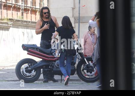 Rome, ensemble de films 'Fast and Furios 10'. Photo : Jason Momoa Banque D'Images