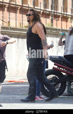 Rome, ensemble de films 'Fast and Furios 10'. Photo : Jason Momoa Banque D'Images