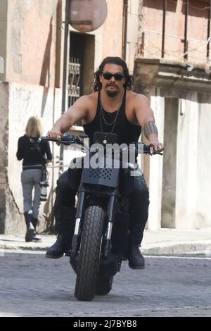 Rome, ensemble de films 'Fast and Furios 10'. Photo : Jason Momoa Banque D'Images