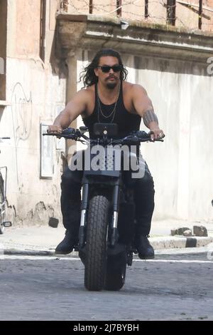 Rome, ensemble de films 'Fast and Furios 10'. Photo : Jason Momoa Banque D'Images