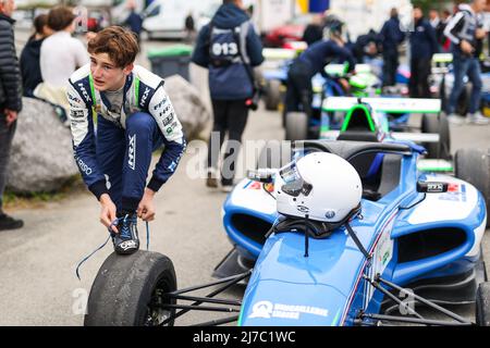 ANDRIOLO Romain (FRA), Formule 4 - Mygale génération 2, portrait lors de la ronde 2nd du Championnat de France FFSA F4 2022, du 7 au 8 mai sur le circuit de Pau-ville à Pau, France - photo Antonin Vincent / DPPI Banque D'Images