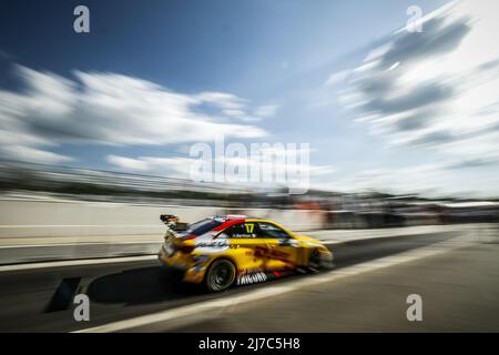 17 BERTHON Nathanael (FRA), Comtoyou DHL Team Audi Sport, Audi RS 3 LMS, action pendant la WTCR - course de France 2022, 1st ronde de la FIA World Touring car Cup 2022, du 7 au 8 mai à Pau, France - photo: Gregory Lenmand/DPPI/LiveMedia Banque D'Images