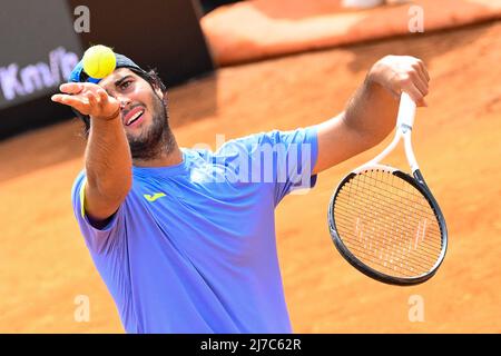 Gianmarco Ferrari (ITA) pendant les qualifications internationales BNL de l'Italie au stade Pietrangeli à Rome le 07 mai 2022. Banque D'Images