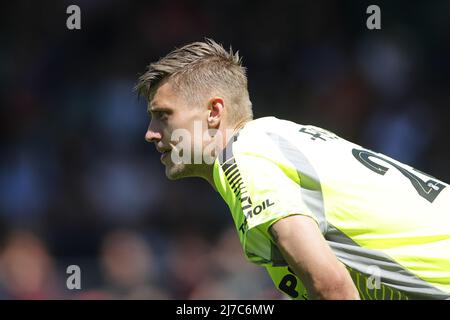 NIJMEGEN - Vas-y Eagles gardien de but Andries Noppert pendant le match néerlandais Eredivisie entre NEC et Vas-y Eagles à de Goffert le 8 mai 2022 à Nimègue, pays-Bas. ANP BART STOUTJEDIJK Banque D'Images