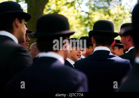 Les membres de l'association combinée Cavalry Old Comrades participent à leur défilé annuel et à leur service commémoratif, à Hyde Park, Londres. Date de la photo: Dimanche 8 mai 2022. Banque D'Images