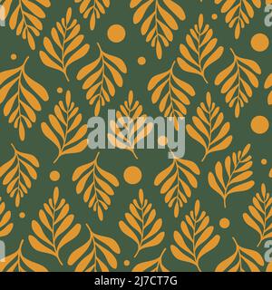 Motif de Noël sans couture avec illustration des branches de Mistletoe Illustration de Vecteur