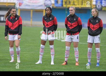 Suning Centre, Milan, Italie, 07 mai 2022, Andersen Sara Gedsted Thrige (AC Milan) - Arnadottir Gudny (AC Milan) - Thomas Lindsey Kimberley (AC Milan) Banque D'Images