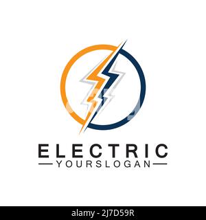 modèle de conception du logo lightning thunder bolt electricity Illustration de Vecteur