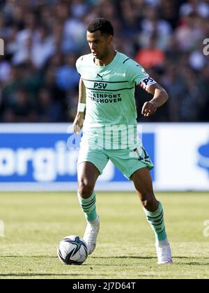 Rotterdam, pays-Bas, 8 mai 2022 ROTTERDAM - Cody Gakpo du PSV Eindhoven lors du match néerlandais Eredivisie entre Feyenoord et PSV au stade Feyenoord de Kuip le 8 mai 2022 à Rotterdam, pays-Bas. ANP MAURICE VAN STEEN Banque D'Images