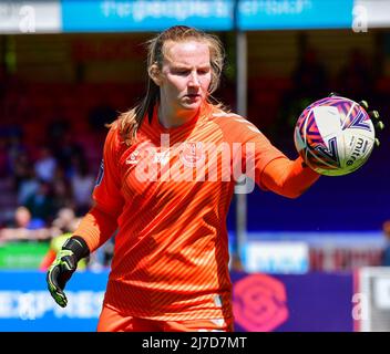 Crawley, Royaume-Uni, mai 8th 2022, Danielle carter de Brighton et Hove Albion lors du match de Super League des femmes FA entre Brighton & Hove Albion Women et Everton au People's Pension Stadium, le 8th 2022 mai à Crawley, Royaume-Uni. (Photo de Jeff Mood/phcimages.com) Banque D'Images