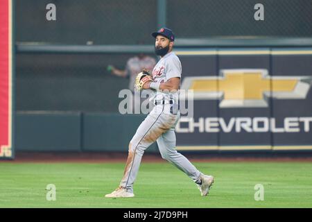 7 2022 mai : Derek Hill, le joueur du centre de Detroit (54) joue pendant le match avec les Detroit Tigers et les Houston Astros tenus à minute Maid Park à Houston Tx. David Seelig/Cal Sport Medi Banque D'Images