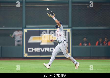 7 2022 mai : Derek Hill, le joueur du centre de Detroit (54) joue pendant le match avec les Detroit Tigers et les Houston Astros tenus à minute Maid Park à Houston Tx. David Seelig/Cal Sport Medi Banque D'Images