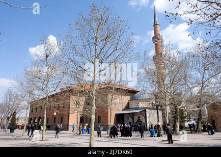 Hacı Bayram Veli Camii est une mosquée de la vieille ville d'Ankara. Date de la visite 30.03.2022. Banque D'Images