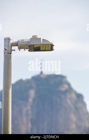 Pôle d'éclairage LED à Rio de Janeiro. Banque D'Images