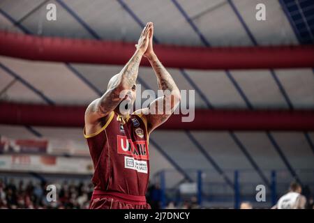 Venise, Italie, mai 08 2022, Jordan Theodore (Umana Reyer Venezia) pendant Umana Reyer Venezia vs AX Armani Exchange Milano, Italian Basketball A Serie Championship à Venise, Italie, mai 08 2022 Banque D'Images