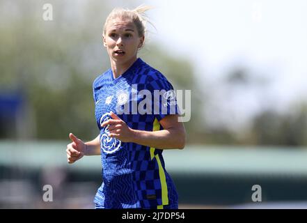 Kington upon Thames, Angleterre, 8th mai 2022. Jonna Andersson de Chelsea pendant le match de la Super League féminine de la FA à Kingsmeadow, Kington upon Thames. Le crédit photo devrait se lire: Paul Terry / Sportimage Banque D'Images