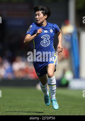 Kington upon Thames, Angleterre, 8th mai 2022. JI SO-Yun de Chelsea pendant le match de Super League féminin de la FA à Kingsmeadow, Kington upon Thames. Le crédit photo devrait se lire: Paul Terry / Sportimage Banque D'Images