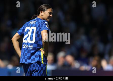 Kington upon Thames, Angleterre, 8th mai 2022. Sam Kerr de Chelsea pendant le match de la Super League féminine de la FA à Kingsmeadow, Kington upon Thames. Le crédit photo devrait se lire: Paul Terry / Sportimage Banque D'Images