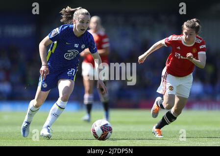 Kington upon Thames, Angleterre, 8th mai 2022. Niamh Charles de Chelsea pendant le match de la Super League féminine de la FA à Kingsmeadow, Kington upon Thames. Le crédit photo devrait se lire: Paul Terry / Sportimage Banque D'Images